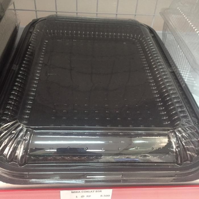 Mika coklat nampan besar