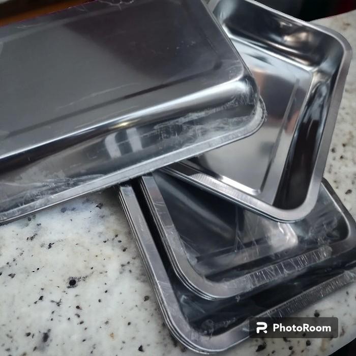 Talam kotak stainless kedalaman -+6cm