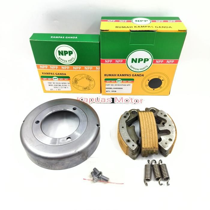 Mangkok Ganda+Kampas Otomatis Ganda Karisma Supra X 125 Blade 125 Fi Original Npp