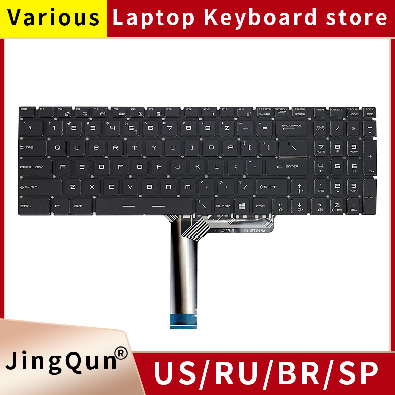 New US Russian Backlight Laptop Keyboard For Msi GE63 GE73 GS63 GE63VR GE73VR 7RF MS-17C1/17C5/16K5/