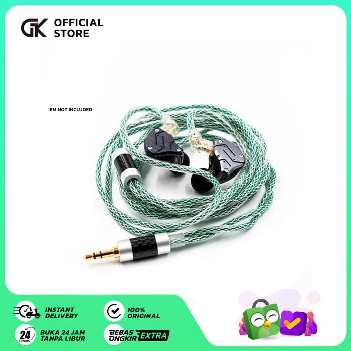 Promo Kz Upgrade Cable 498 Core Occ Ofc Copper Silver Plated