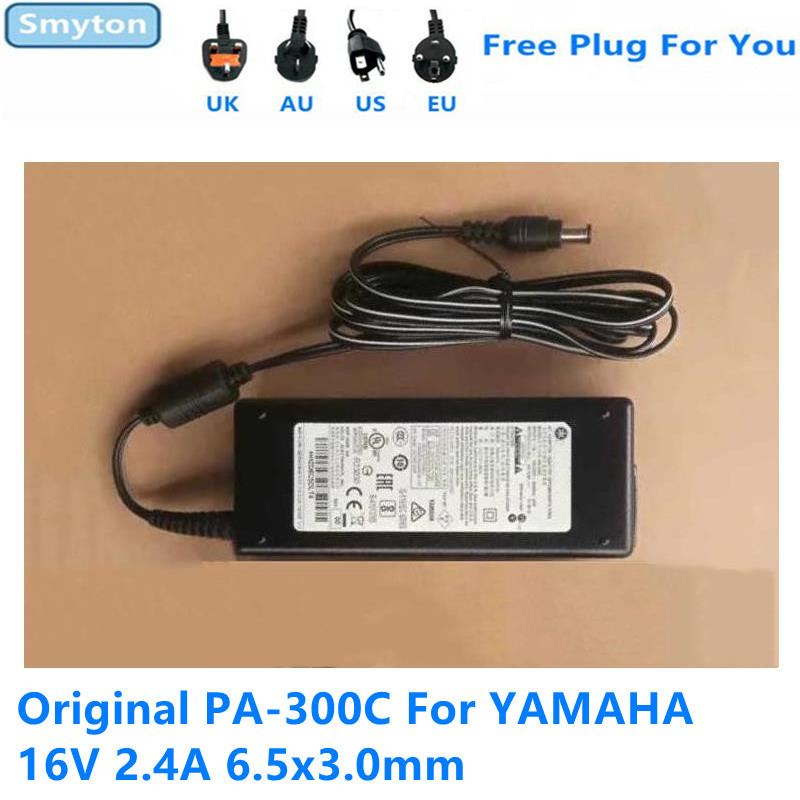 Original AC Power Adaptor Charger For YAMAHA PA-300C 16V 2.4A PA-300 PA-301 PSR-S550 S650 S770 S950 