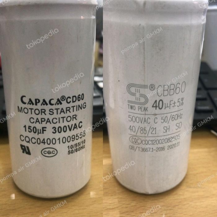 kapasitor pompa cnp / kapasitor pompa air *