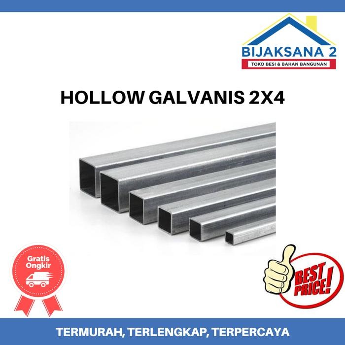 HOLLOW GALVANIS 2X4 *