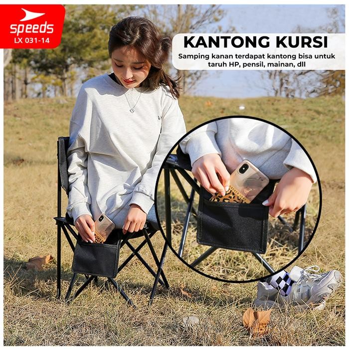 Kursi Lipat Outdoor Portable Kursi Camping Tanpa Sandaran Kursi Gunung Bangku Tanpa Sandaran Speeds