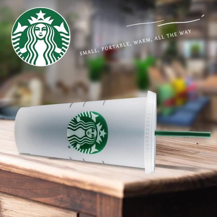 [Expert] Reusable Tumbler Starbucks Coffee Original Cup Venti 24oz+Sedotan