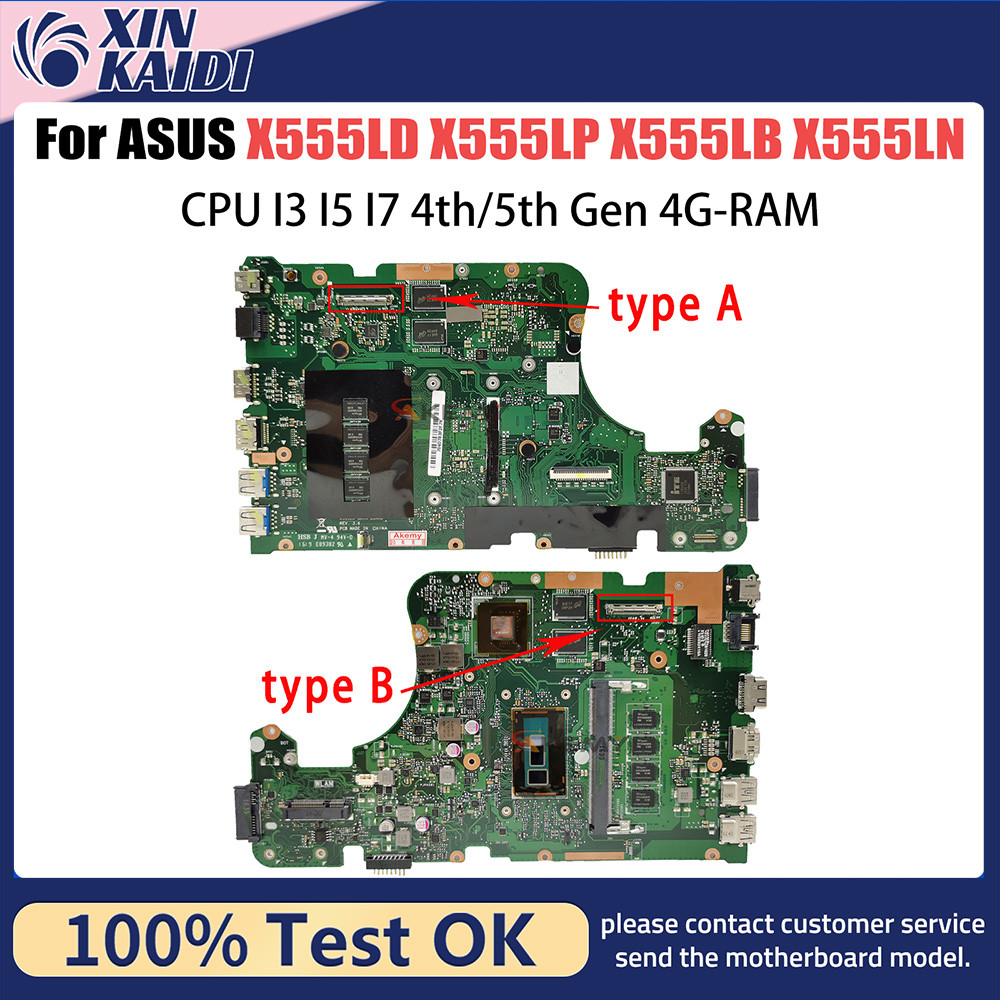 X555L A555L K555L F555L Mainboard For ASUS X555LD X555LP X555LB X555LN X555LI X555LF X555LJ X555LDB 