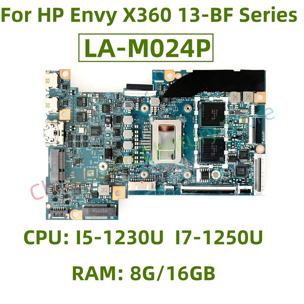 LA-M024P motherboard for HP Envy X360 13-BF Series CPU: I5-1230U I7-1250U RAM: 8G/16GB 100% tested s