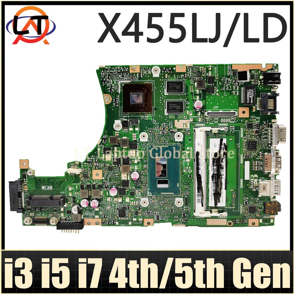 X455LD i3 i5 i7 CPU Mainboard For ASUS X455L X455LF X455LJ X455LD A455L F454L X455LA X455LAB X455LN 