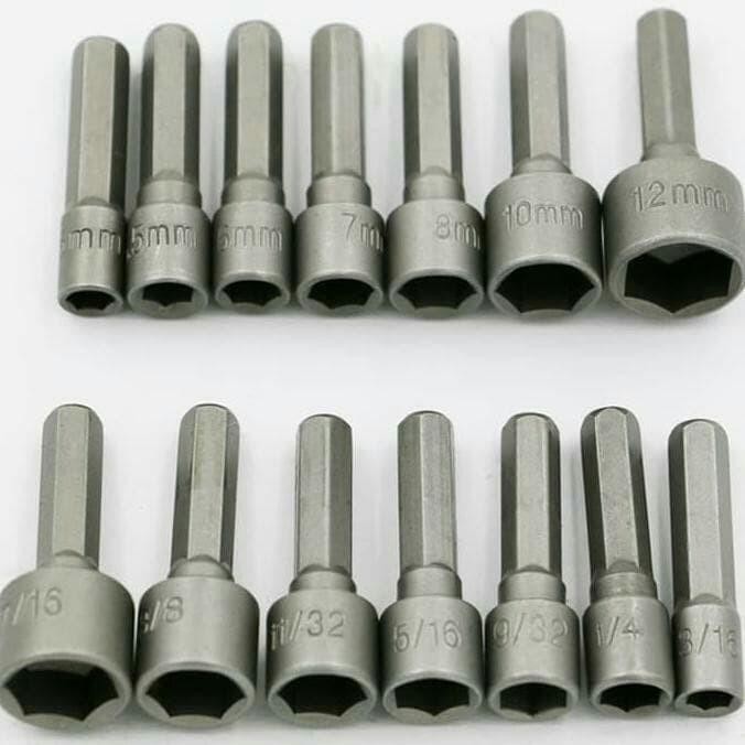 Kunci Sok Magnetik Mata Bor Hex Nut Driver Set