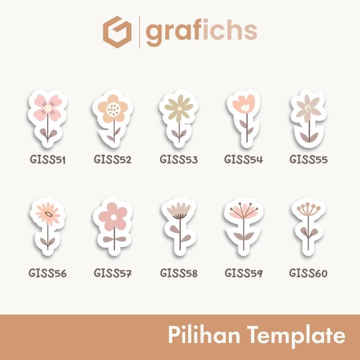 

SIAPKIRIM [33-60 pcs] Stiker a Alat Tulis Sekolah GISS51-60 Grafichs READY STOCK