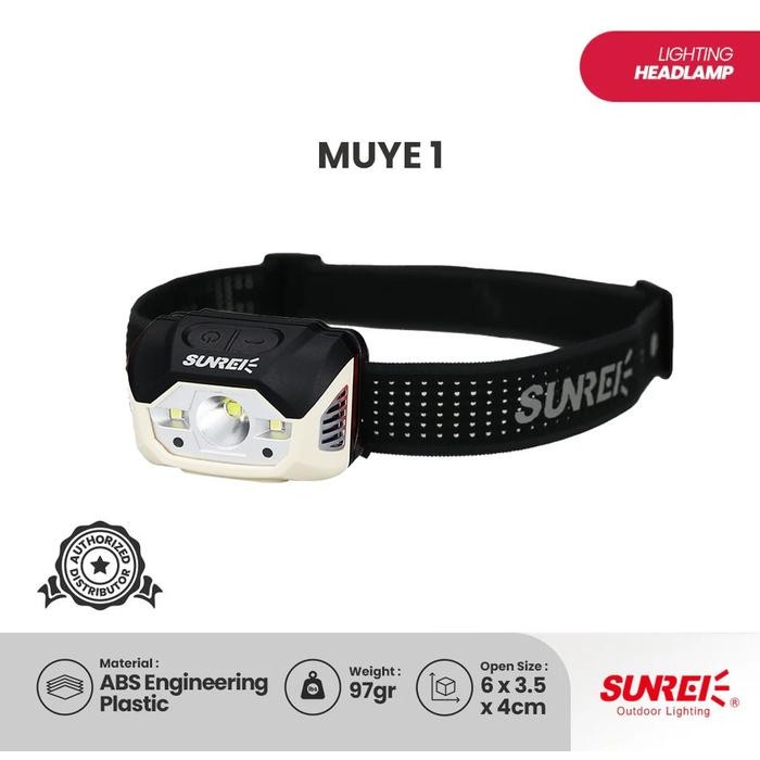 Terbatas Sunrei Headlamp Lampu Kepala Muye 1
