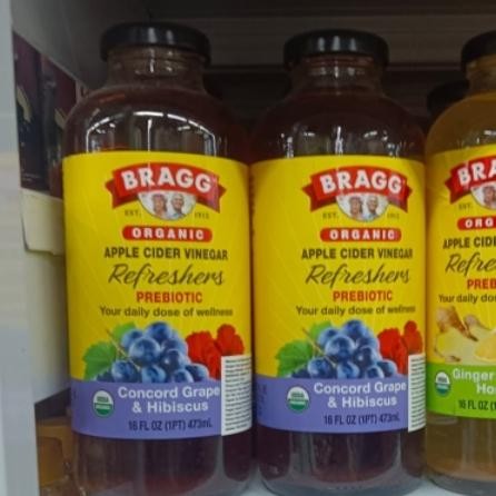 

bragg organic apple cider vinegar prebiotic concord grape hibiscus473m