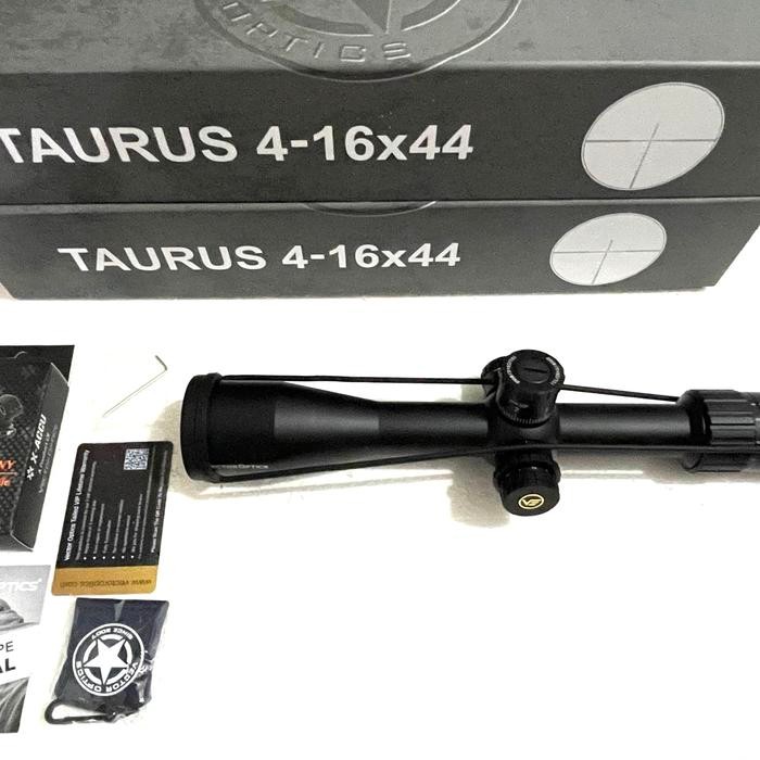 Stok Ready. Teleskop Vector Taurus Hd 4-16X44 Sfp Sfir Retikel Titik Dot Nyala