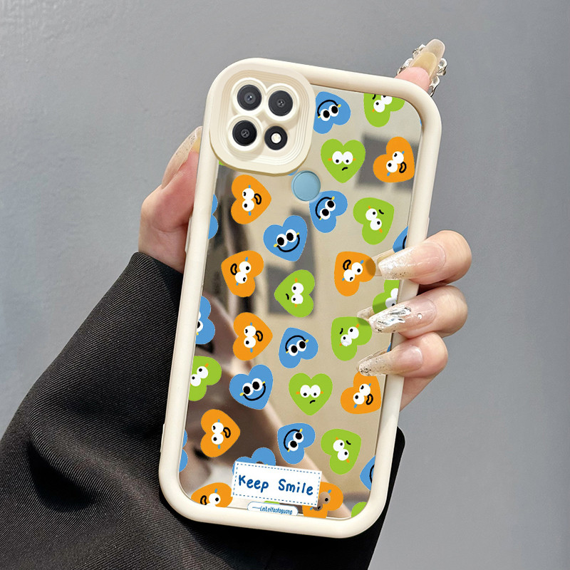 Casing Hp OPPO A15 A15s A35 Case Casing Graffiti Pelangi HP Kesing cermin Softcase silikon perlindun