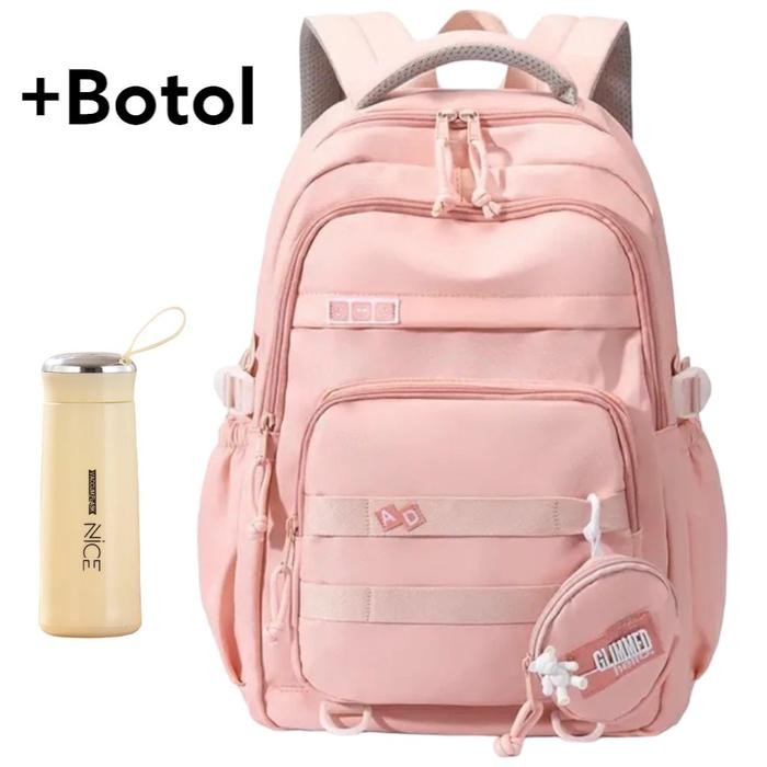 

Tas ransel sekolah sd smp sma Tas ransel anak perempuan terbaru kapasitas besar muat banyak buku