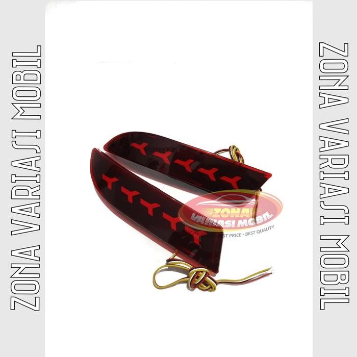 Hemat Lampu Led Reflektor Bumper Belakang New Avanza Xenia 2019 Sein Running