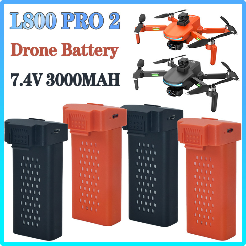 IMPORT Original L800 Pro2 Drone Battery 7.4V 3000mAh For L800 Pro2 Drone Battery Accessories FPV