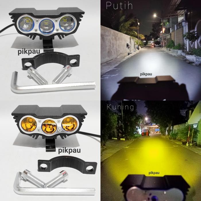 Lampu Tembak Sorot OWL 3 Mata 3 Mode