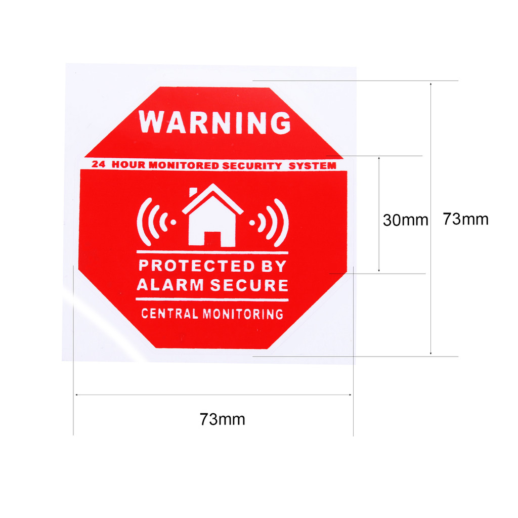 

4pcs/set Home Alarm Security Sticker Warning Signs Decals Window Door Stickers for Safety System