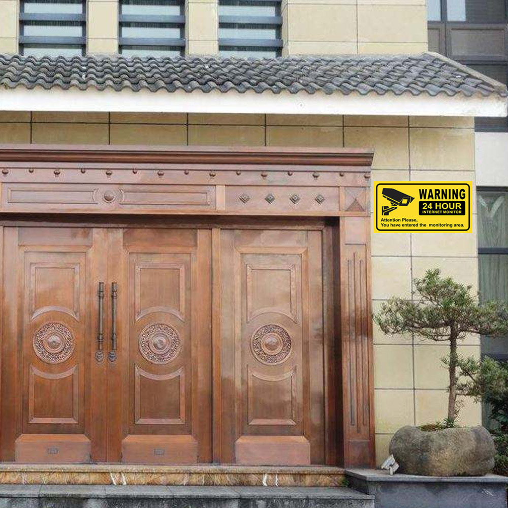 

10PCS Waterproof Video Camera Surveillance Security Stickers Decals Warning Alarm Signs for Home