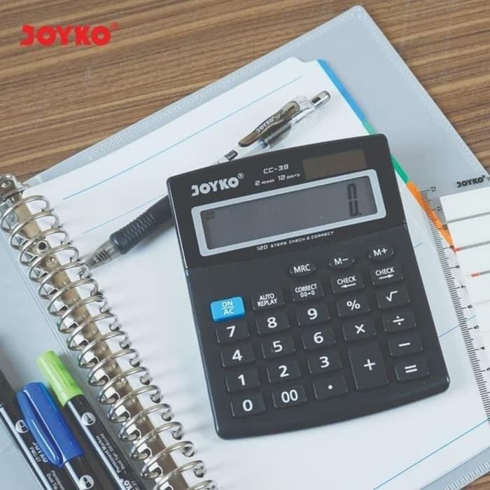 

kalkulator joyko cc-39 12digit/calculator joyko ori cc39 check correct calculator kode 80