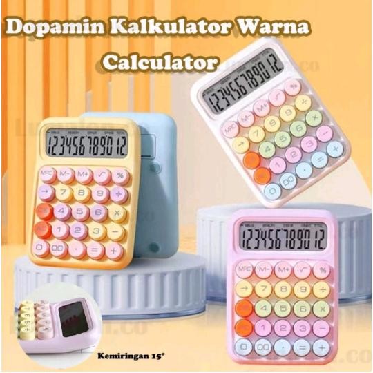 

sig 02 korea dopamin kalkulator warna 12digis display besar keyboard d kode 665