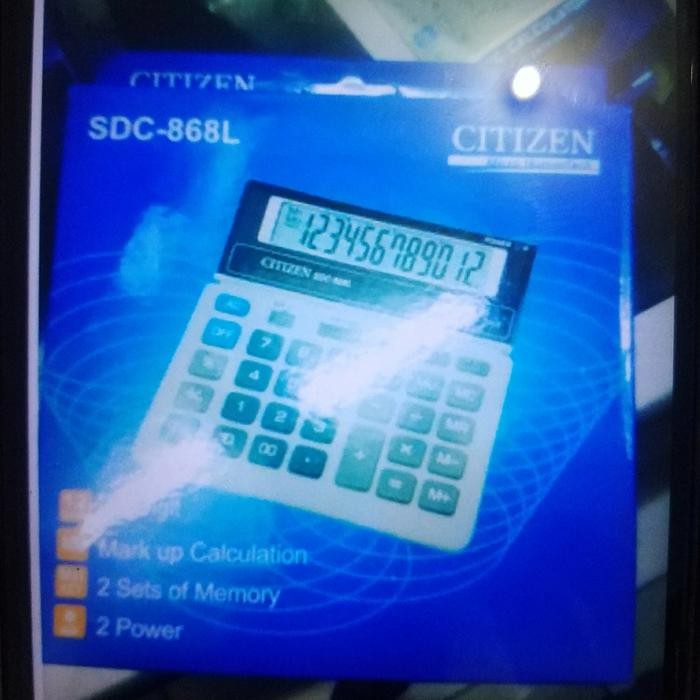 

calculator citizen 868, 12 digit kode 659