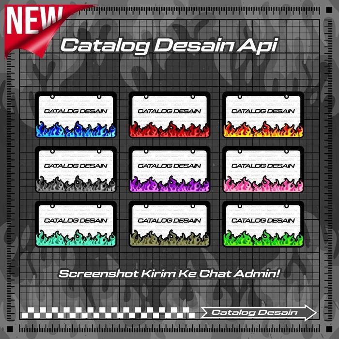Plat Nomor Motor Custom Jdm Plat Nomor Motor Akrilik Custom Desain Api *