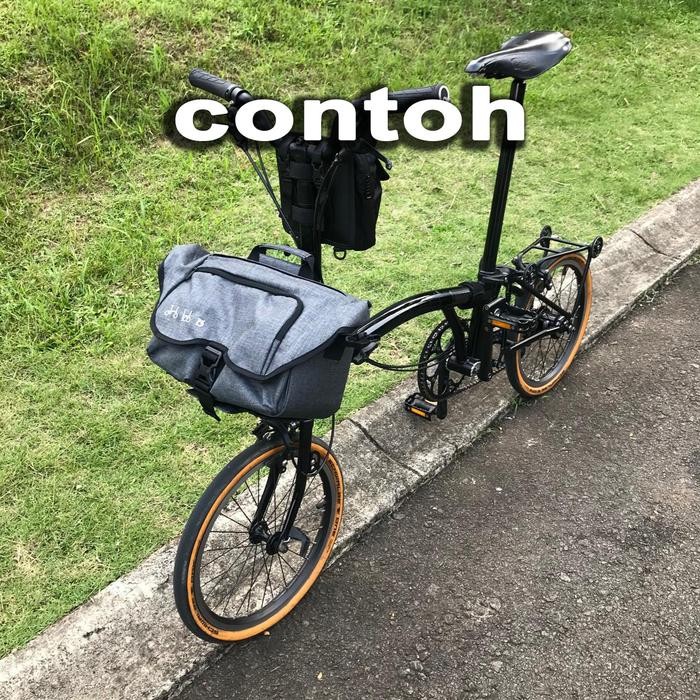 Tas Sepeda Brompton Front Block Besar - Bag 001
