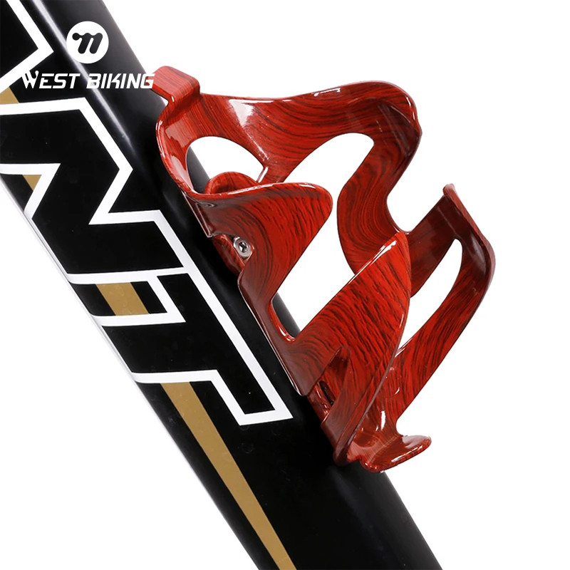 WEST BIKING Bike Lightweight Carbon Bottle Cage Bicycle Vintage Brown Water Bottle Cage Holder