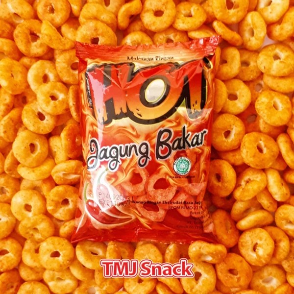 

snack enak HOT JAGUNG BAKAR PACK 20PCS MEREK TMJ snack jagung bakar jajan murah
