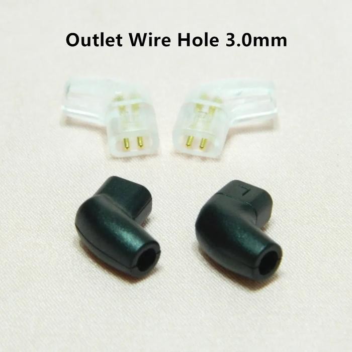 QDC 0.75mm 2 Pin Headphone Plug Gold-Plated Earphones Wire Connector