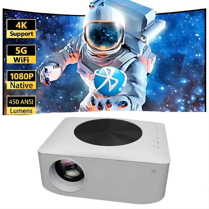 New Mini Large Screen Beamer Y2 Smart WIFI LCD LED Home Theater