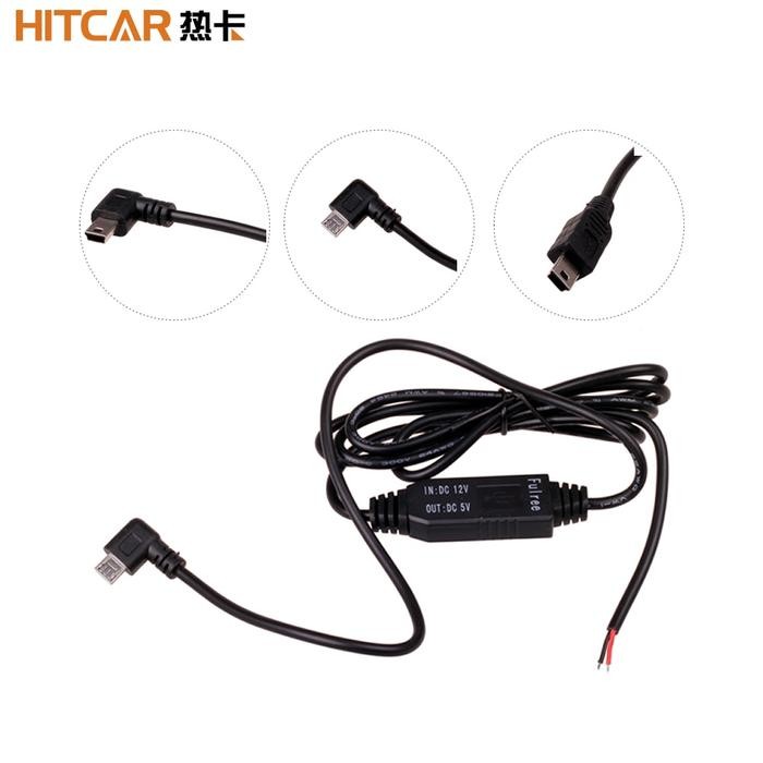 DC 12V to 5V Inverter Converter Micro Mini USB Hard Wired Car Power