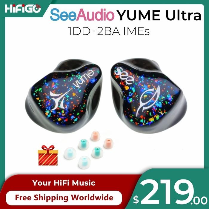 Seeaudio Yume Ultra Earphones 1DD+2BA In-Ear Monitors Hybrid Drivers