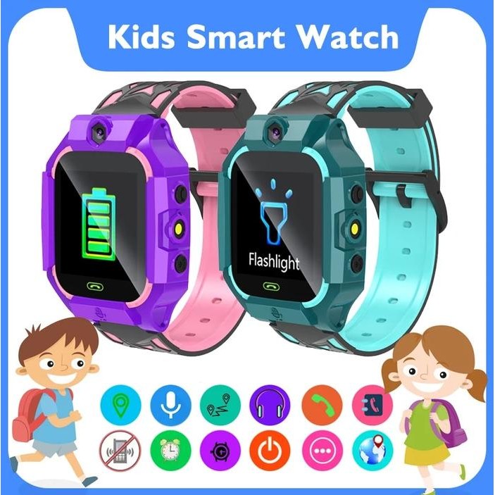 Kids Smart Watch Video Call SOS Phone Watch Life Waterproof LBS Base