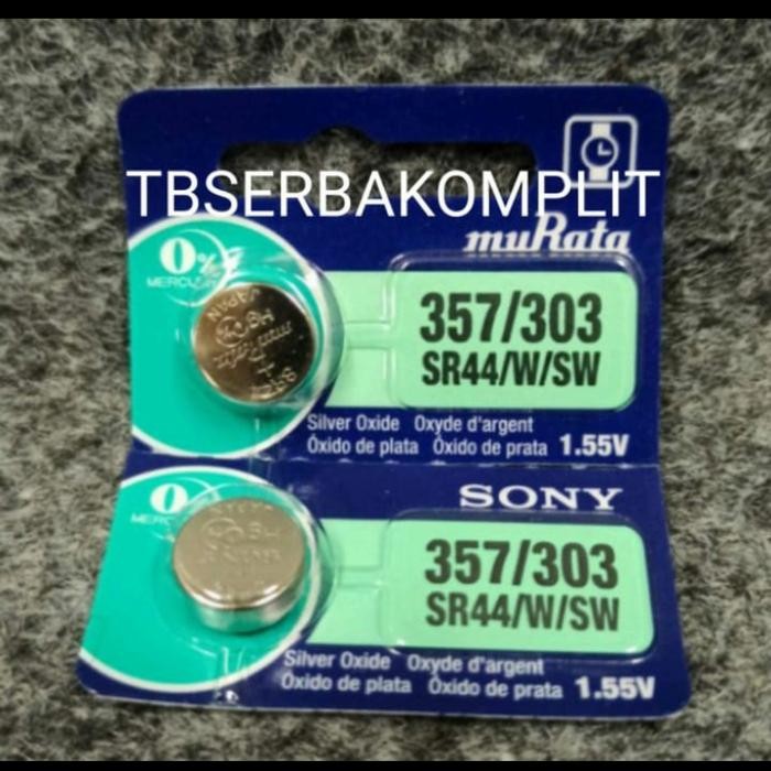 Batere ASLI SONY SR44 357-303 1.55V Battery Baterai Kancing SR 44