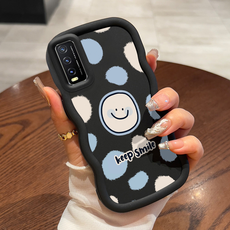 Casing Untuk VIVO Y20 Y20i Y20s Y12s Y12a Y20T Y11s Y30G Case Casing Emoji tas HP Cesing pelindung S
