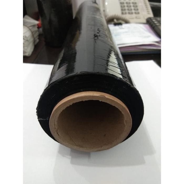 

Plastik Wrapping Hitam Stretch Film lebar 50cm pjg 200 mtr