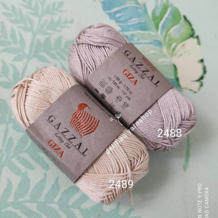 

Benang Rajut Import Gazzal Giza Varian Cokelat