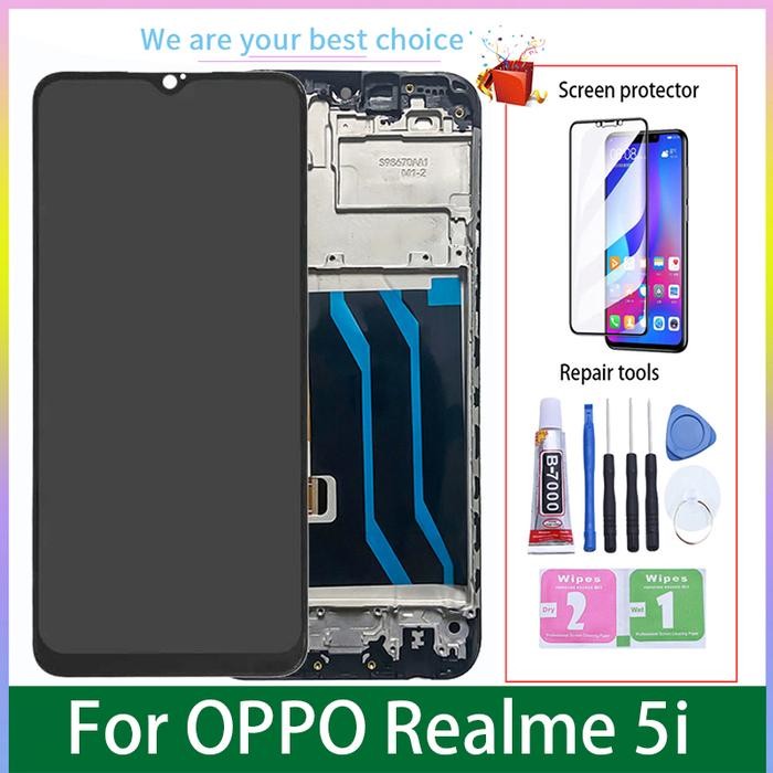 6.5" For Oppo Realme 5 5s 5i Original LCD Display With Frame Touch Screen Digitizer Assembly RMX1911