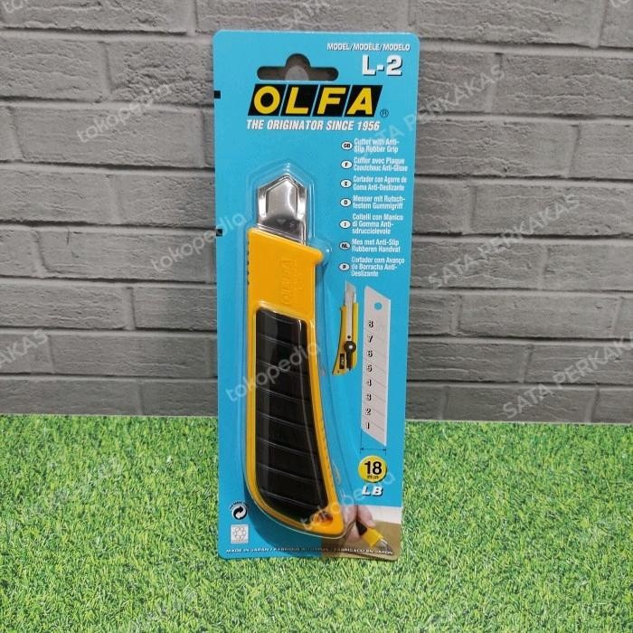 

PISAU KNIFE CUTTER 18MM SNAP-OFF BLADE CUTTER L-2 OLFA JAPAN KODE 87