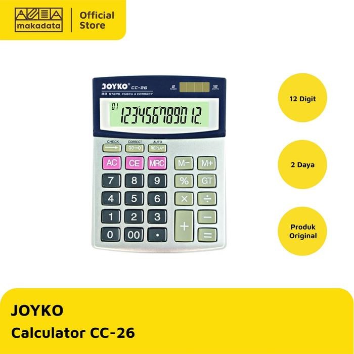 

CALCULATOR / KALKULATOR JOYKO CC-26 MURAH