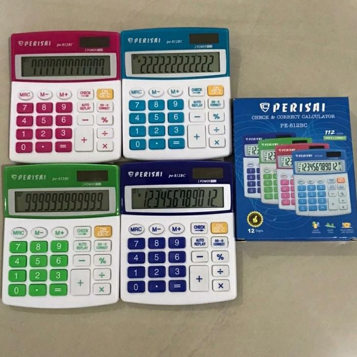 

Kalkulator Perisai PE-812BC. 12digit, Check correct. Stationery Kantor