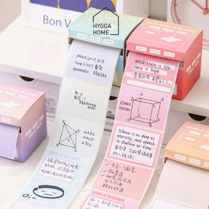 

CHIMON Sticky Notes Roll Cute Aesthetic Pull Out Sticker Memo Paper Cute Sticker Stationery