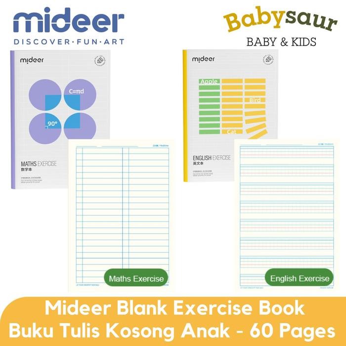 

Mideer Student Workbook Book Buku Tulis Kosong Belajar Sekolah Anak