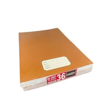 

(KRAFT OKEY 36 ) Buku Tulis Boxy Kraft Coklat Okey 36 Lembar (Isi 10 buku) Paper Stationery