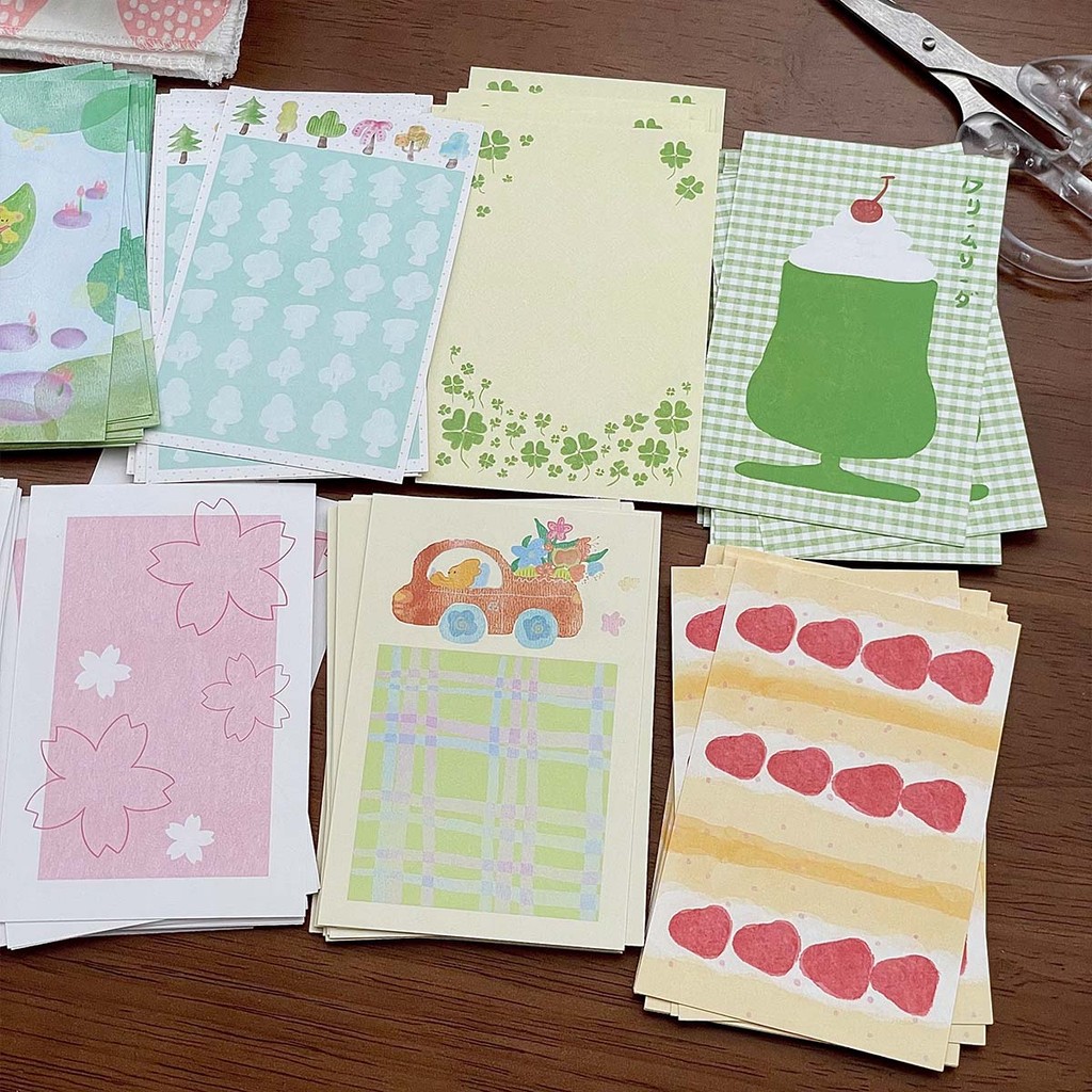 

20sheets M5 Soda Cake Memo Pads Korean Style Loose Leaf Inner Page Forest Deco Paper Materials For