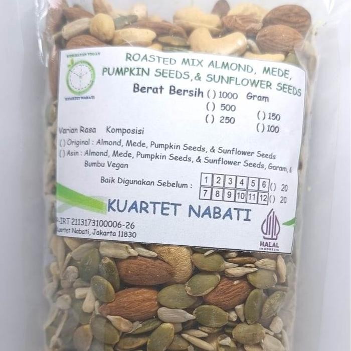 

500gr Roasted MIX Almond - Mede - Pumpkin Seeds - Sunflower Seeds Oven - Matang